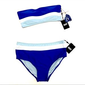 DKNY blue bikini